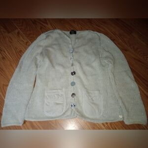 🌟 PURE HANDKNIT Chunky Cotton Shimmer Cardigan 🌟